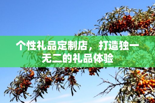 个性礼品定制店，打造独一无二的礼品体验